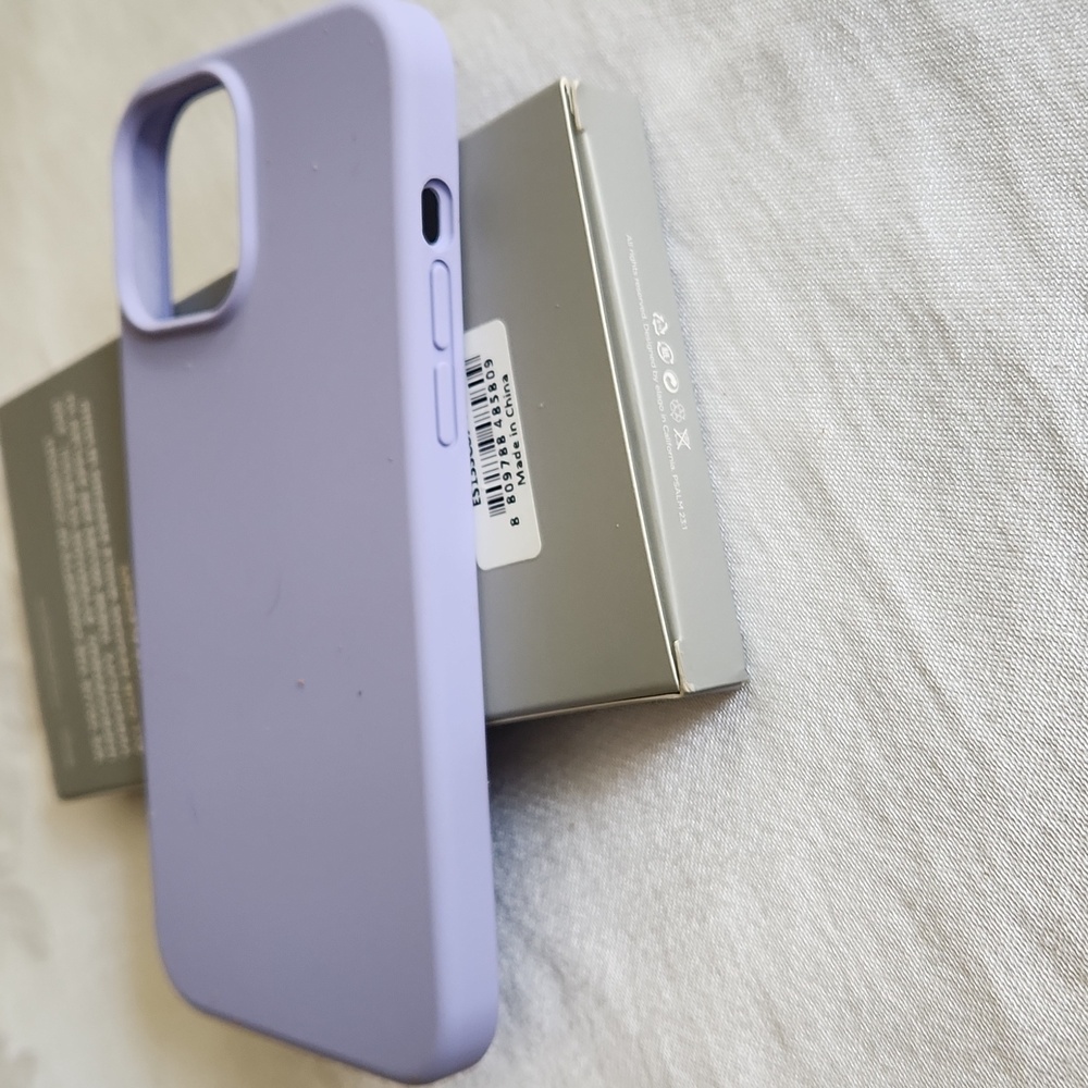 3/$15 Elago Purple Silicone Cell Phone Case for iPhone 13 Pro Max New ES13SC67